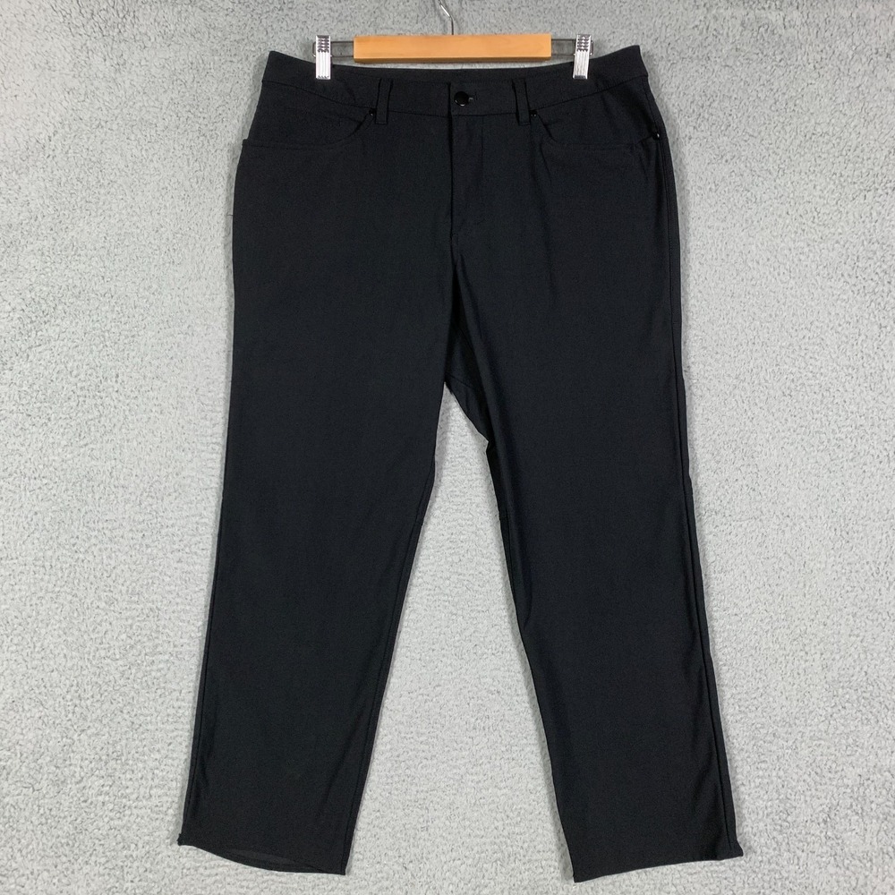 Lululemon ABC Pants Men's 34x27 Black Classic Fit Performance Warpstreme Chino